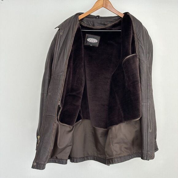 Vintage Leather Oversized Jacket - Picture 8 of 12